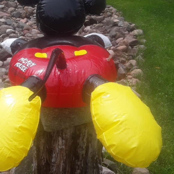 Mickey Mouse VINTAGE Pool Rider 1983 the Wet Set Inflatable Pool Toy - Picture 6 of 16
